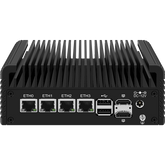 Fanless Mini PC Intel N100/i3-N305,4*Intel i226-V 2.5G Network,5*USB 2.0 1*USB 3.0,OPNsense OpenWRT  Soft Router
